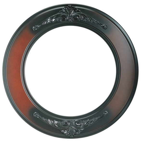 Ramino Round Frame # 831 - Rosewood