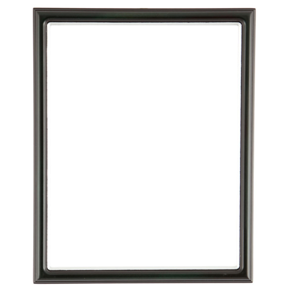 Hamilton Rectangle Frame # 551 - Hunter Green with Silver Lip