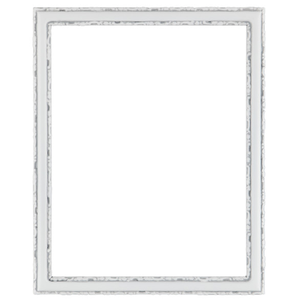 Virginia Rectangle Frame #553 - Linen White