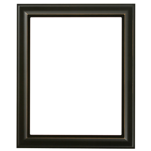 13x16 Black Picture Frame with 10.5x13.5 Black Mat Opening for