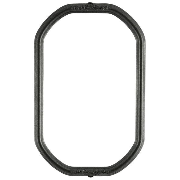 Contessa Octagon Frame #554 - Black Silver