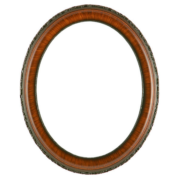 Kensington Oval Frame # 401 - Vintage Walnut