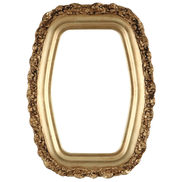 Venice Hexagon Frame #454 - Gold Leaf