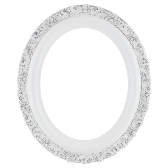 Venice Oval Frame #454 - Linen White