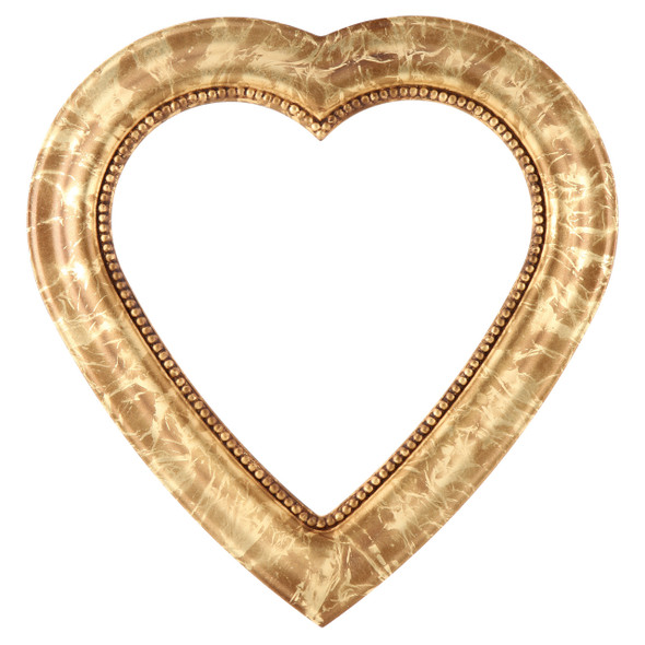 Heritage Heart Frame #458 - Champagne Gold