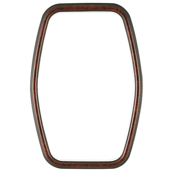 Hamilton Hexagon Frame #551 - Vintage Walnut with Silver Lip