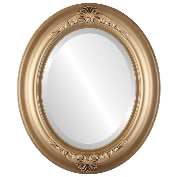 Winchester Beveled Oval Mirror Frame in Desert Gold