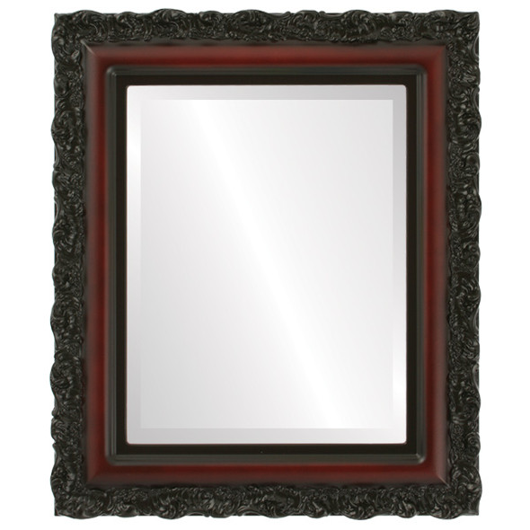 Rectangle Framed Mirror #454 Venice Hunter Green Finish - 1 - Wood - Victorian Frame Company