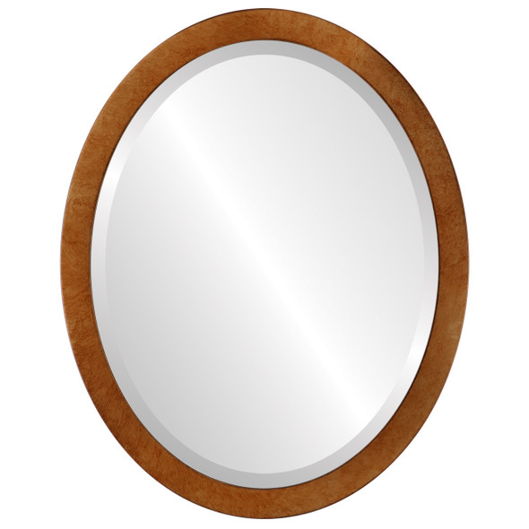Vienna Beveled Oval Mirror Frame in Burnished Gold