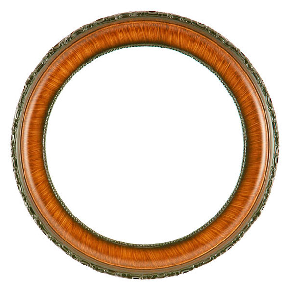 Kensington Round Frame # 401 - Vintage Walnut