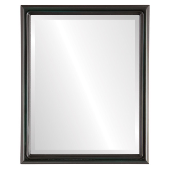 Saratoga Beveled Rectangle Mirror Frame in Hunter Green