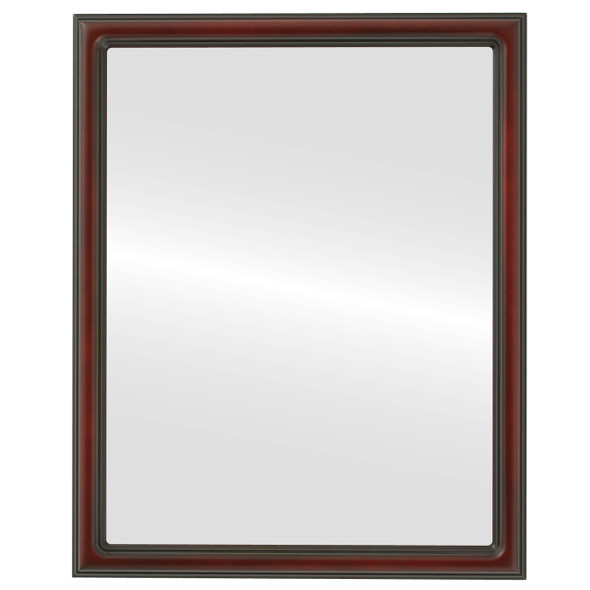 Saratoga Flat Rectangle Mirror Frame in Rosewood