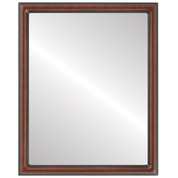 Saratoga Flat Rectangle Mirror Frame in Vintage Cherry