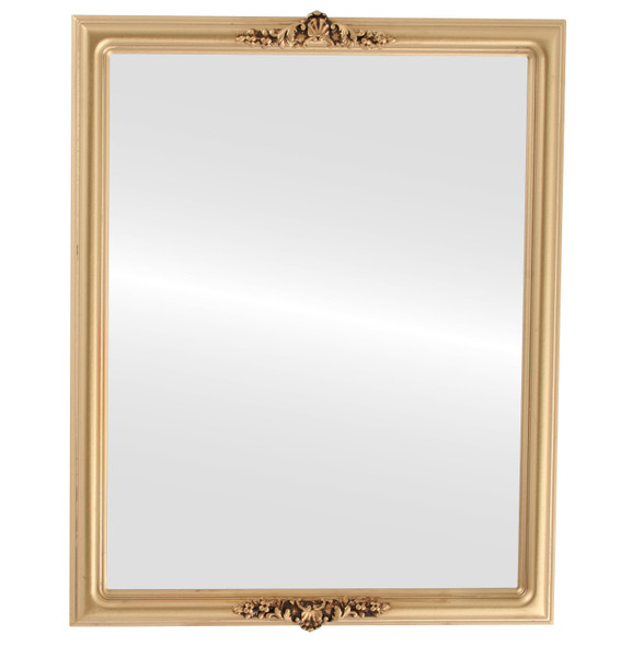 Contessa Flat Rectangle Mirror Frame in Gold Spray