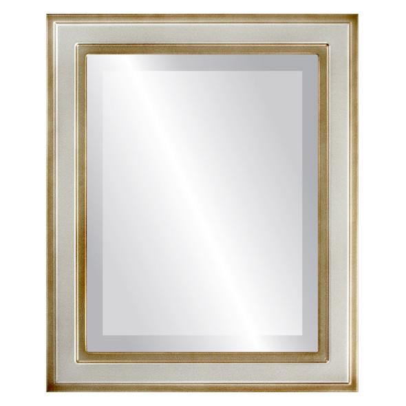 Wright Bevelled Rectangle Mirror Frame in Silver Shade