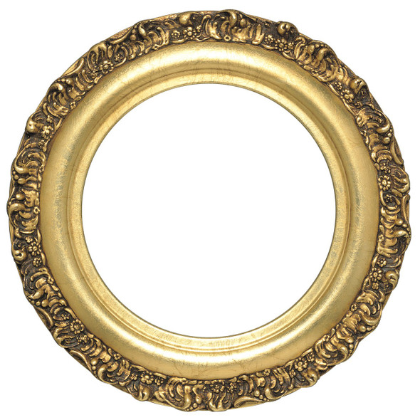 Venice Round Frame # 454 - Gold Leaf