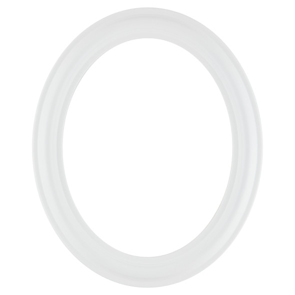 Philadelphia Oval Frame #460 - Linen White