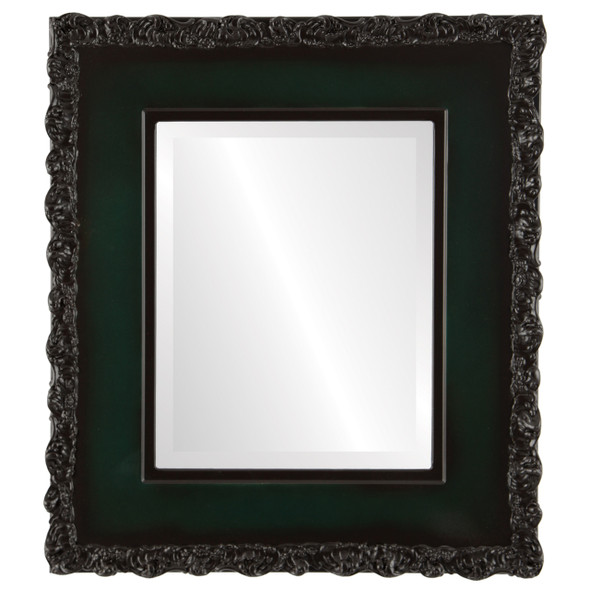 Williamsburg Beveled Rectangle Mirror Frame in Hunter Green