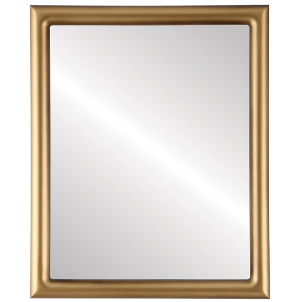 Pasadena Flat Rectangle Mirror Frame in Desert Gold