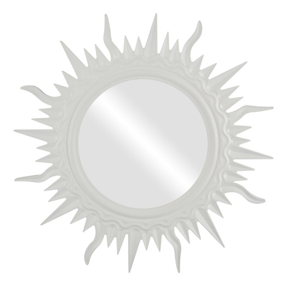 C0004 Framed Mirror in Linen White Finish