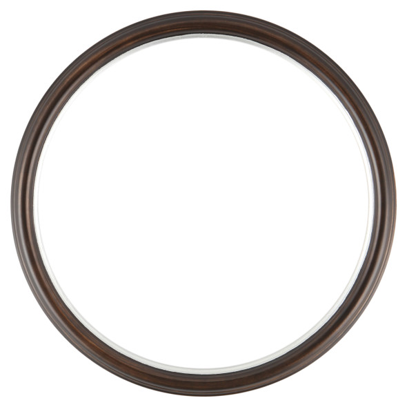 Hamilton Round Frame # 551 - Rubbed Bronze with Silver Lip