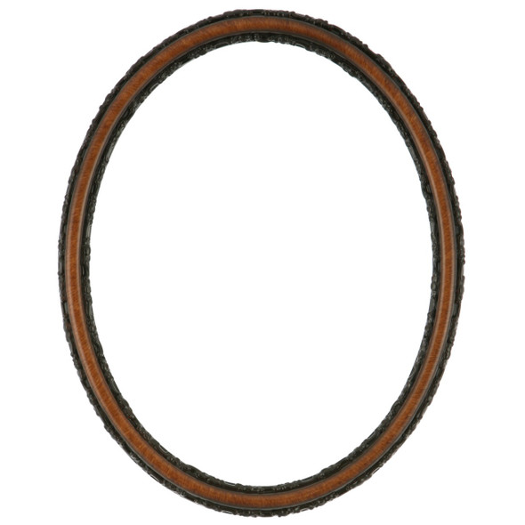 Virginia Oval Frame # 553 - Vintage Walnut