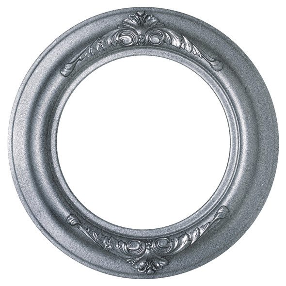 Winchester Round Picture Frame - Black Silver