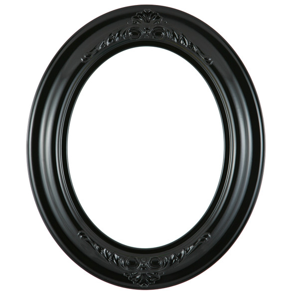 Winchester Oval Picture Frame - Gloss Black