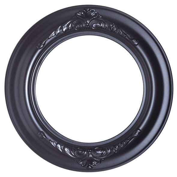 Winchester Round Picture Frame - Matte Black