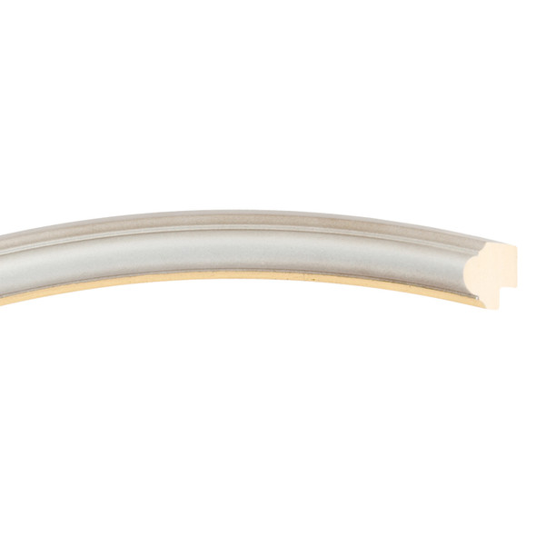 Hamilton Oval Frame # 551 Arc Sample - Silver Shade with Gold Lip