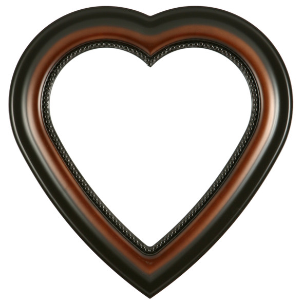 Heritage Heart Picture Frame - Vintage Walnut |Victorian Frames