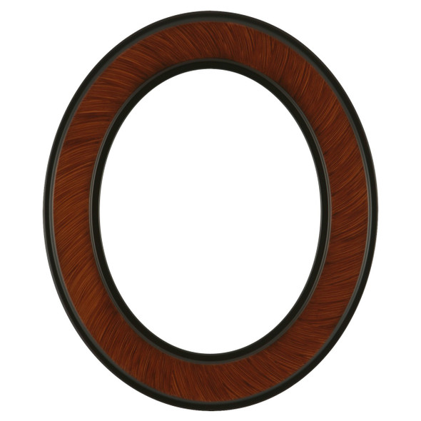 Montreal Oval Frame # 830 - Vintage Walnut