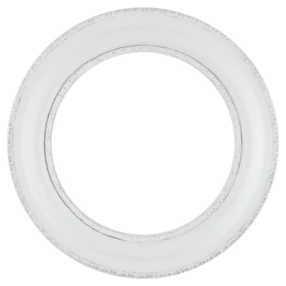 Somerset Round Frame #452 - Linen White