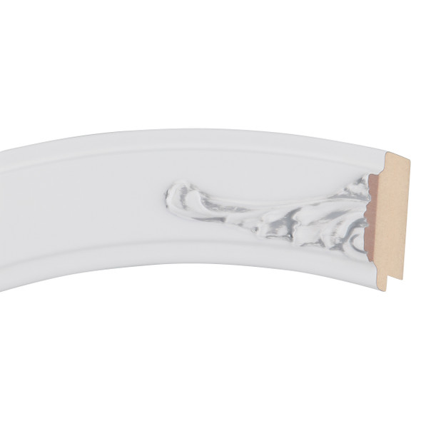 Ramino Oval Oval Frame #831 Arc Sample - Linen White