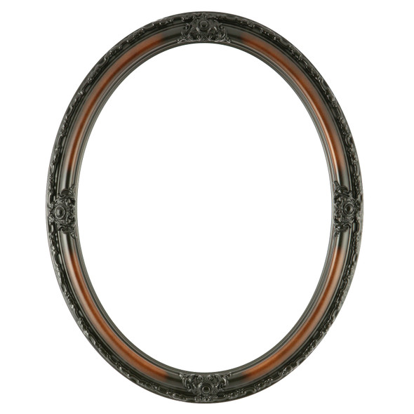 Jefferson Oval Picture Frame - Rosewood |Victorian Frames