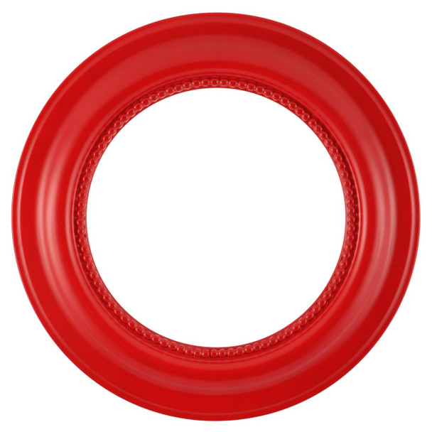 Heritage Round Frame # 458 - Holiday Red