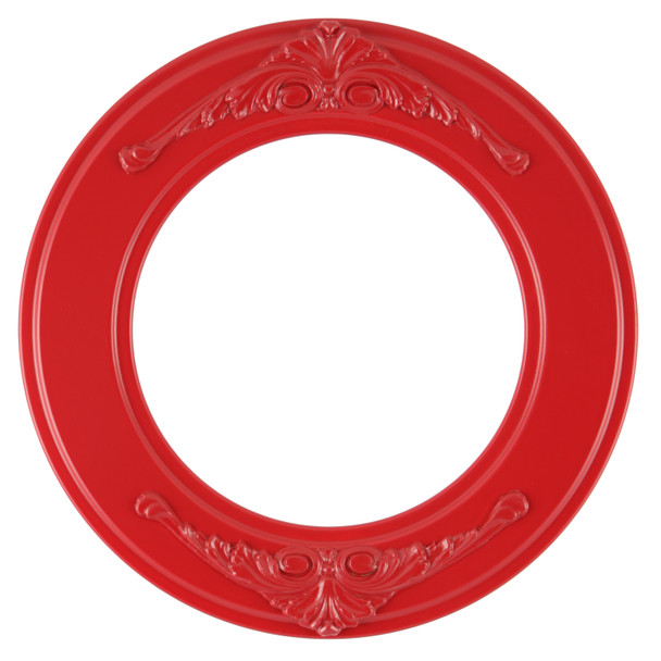 Ramino Round Picture Frame - Holiday Red