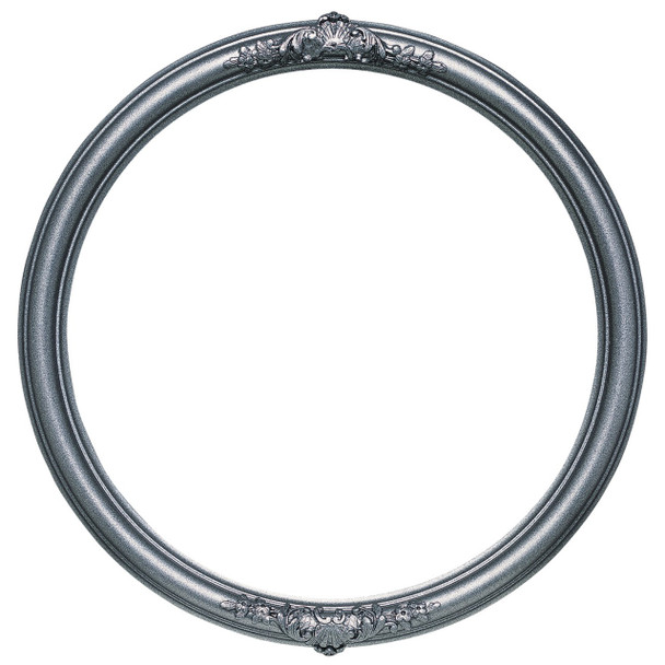 Contessa Round Frame # 554 - Black Silver