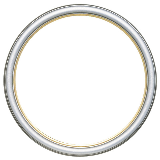 Hamilton Round Frame # 551 - Silver Shade with Gold Lip