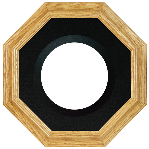 Collector Plate Frame #351 - Honey Oak (Black Velvet)