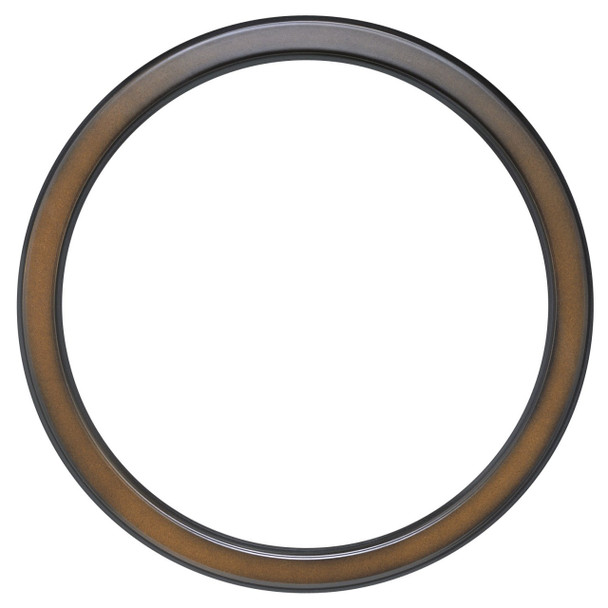 Toronto Round Frame # 810 - Walnut