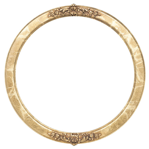 Athena Round Frame # 811 - Champagne Gold