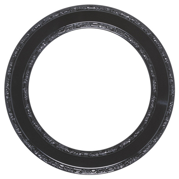 Monticello Round Frame # 822 - Gloss Black