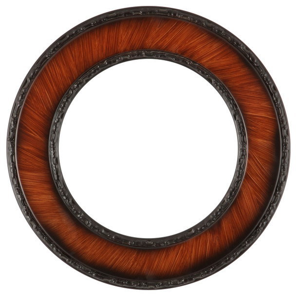 Paris Round Frame # 832 - Vintage Walnut