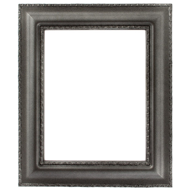 Somerset Rectangle Frame # 452 - Black Silver