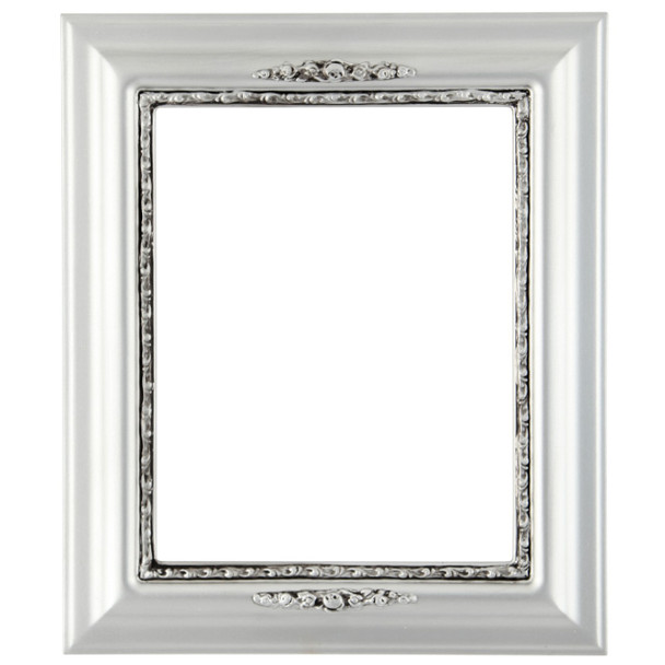 Boston Rectangle Frame # 457 - Silver Spray