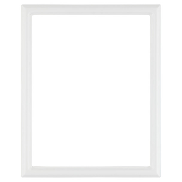 Saratoga Rectangle Frame #550 - Linen White