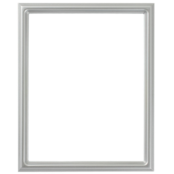 Saratoga Rectangle Frame # 550 - Silver Spray