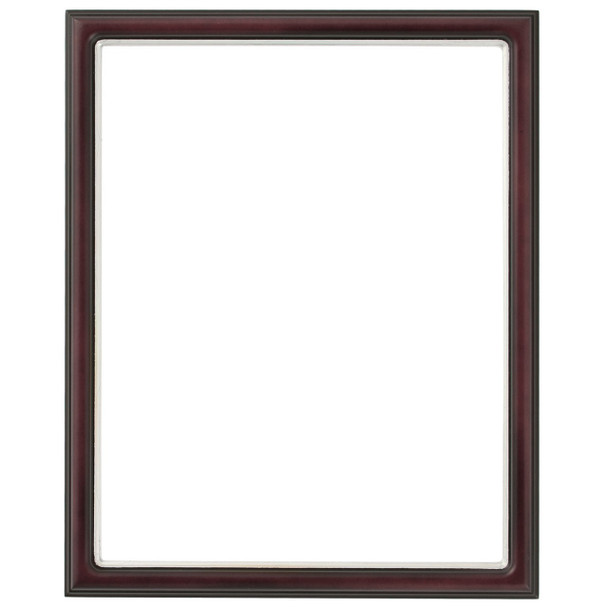 Hamilton Rectangle Frame # 551 - Rosewood with Silver Lip