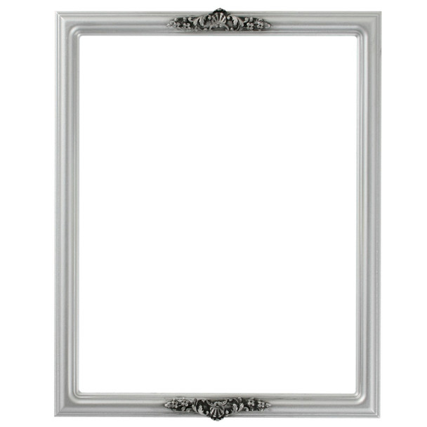 Contessa Rectangle Frame # 554 - Silver Spray